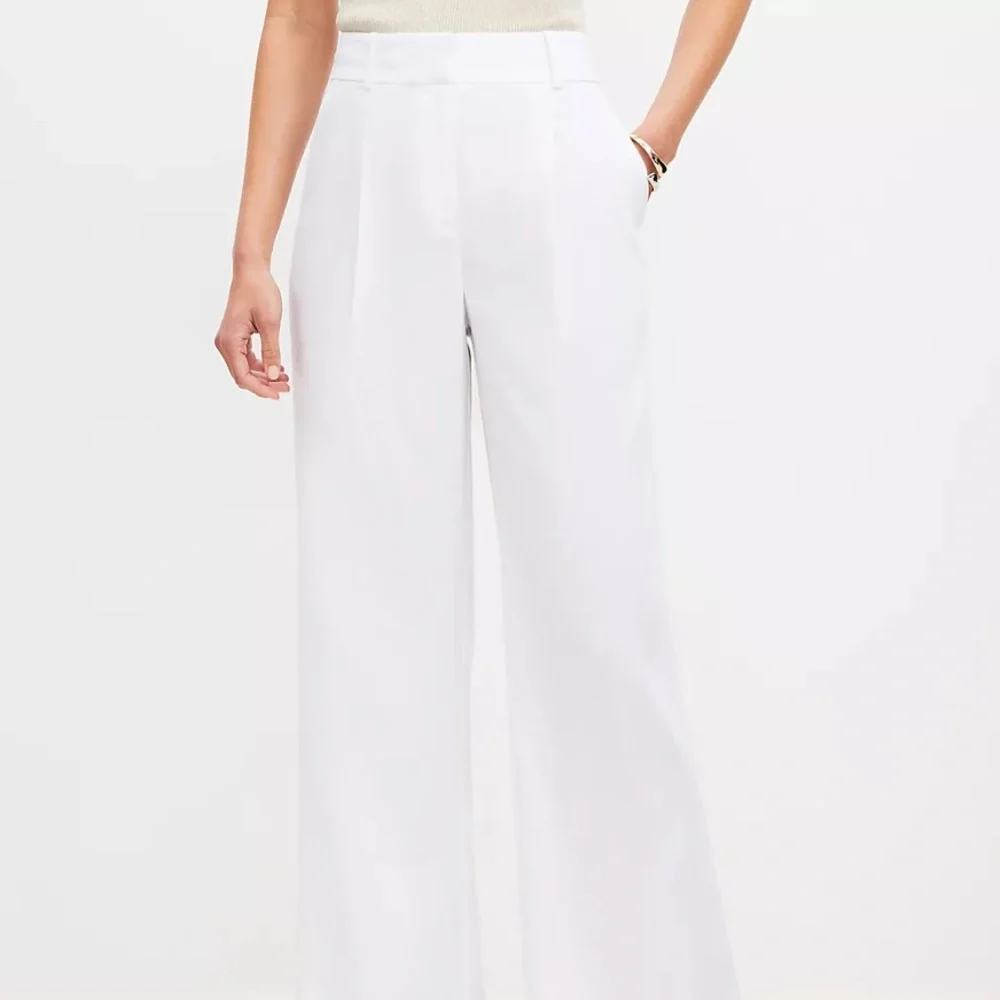 LOFT White Peyton Trousers - Picture 2 of 2